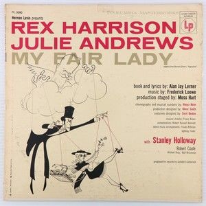 My Fair Lady - Original Broadway Cast Julie Andrews 1956 Mono LP Record OL 5090